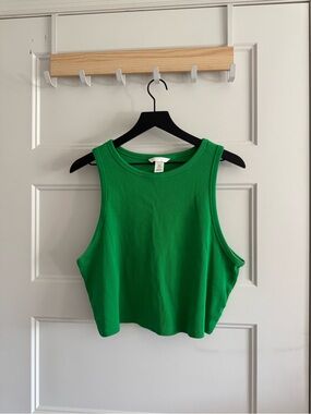 H&M Emerald Green Cropped Tank Top